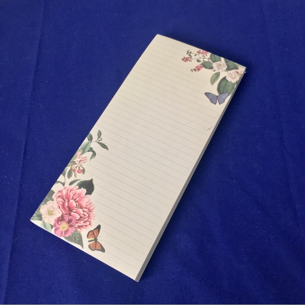 Butterfly and Flower Notepad